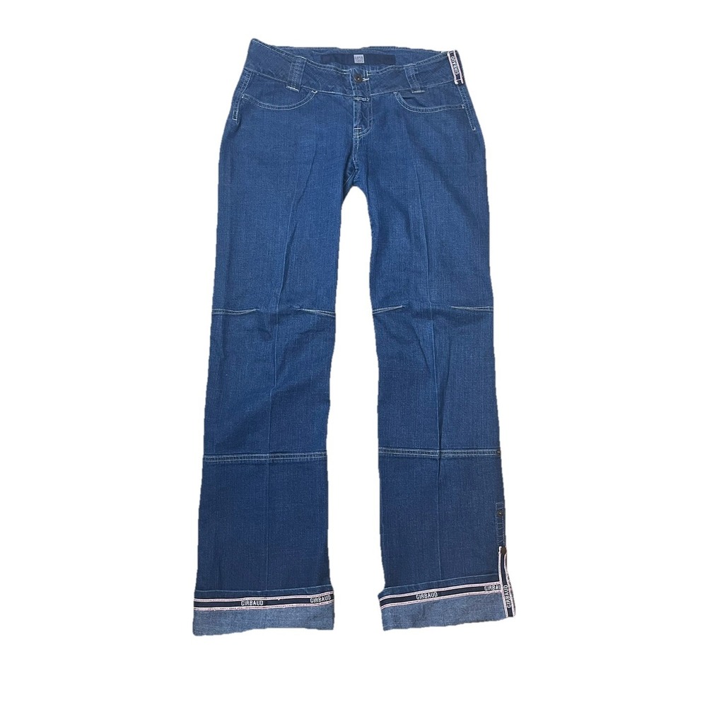 Marithe Francois Girbaud Mens 29 Dark Wash Paneled Straight Leg Denim Jeans Y2K